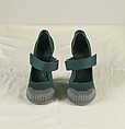 Ensemble, Prada (Italian, founded 1913), wool, silk, synthetic, leather, metal, feathers, Italian